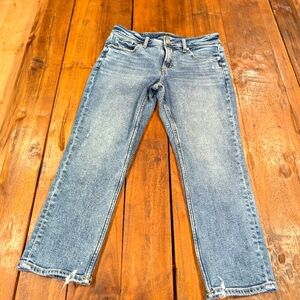 Silver Elyse crop jeans, size 28